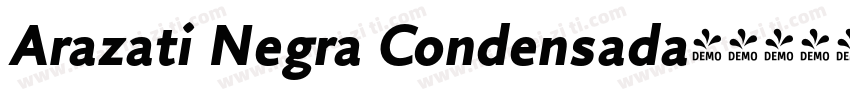 Arazati Negra Condensada字体转换